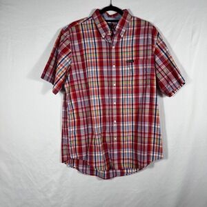 Chaps Men's Short Sleeve Button Up/Down Shirt Sz L